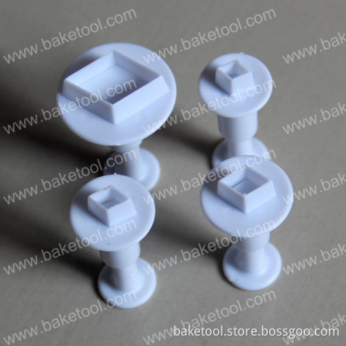 Mini Diamonds Cake Cookie Cutter Plunger Mold Set